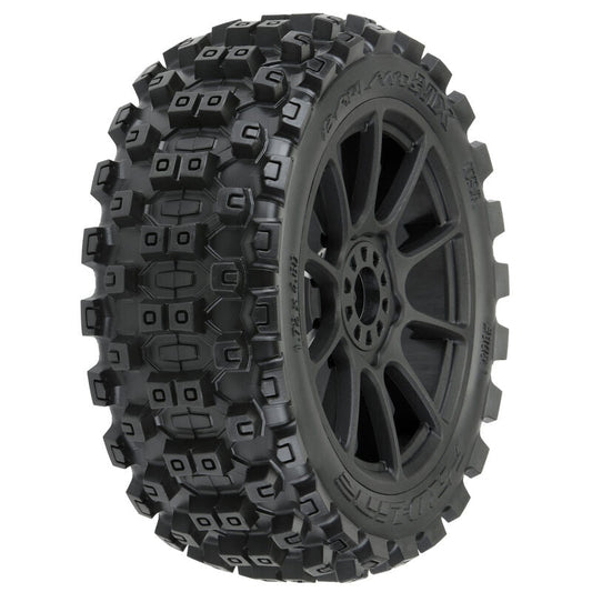 Pro-Line Badlands MX M2 1/8 MTD Mach 10 Black Wheels F/R (PRO906721) Horizon Hobby