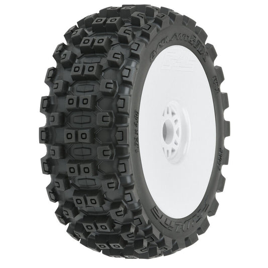 Pro-Line 1/8 Badlands MX M2 F/R Buggy Tires 17mm All Terrain (2) Wht (PRO906731)