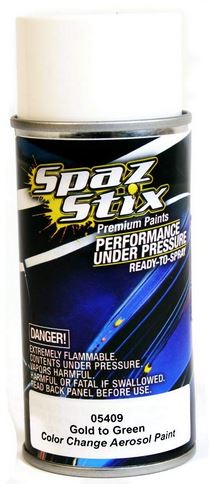 Spaz Stix Color Changing Paint Gold to Green (SZX05409)
