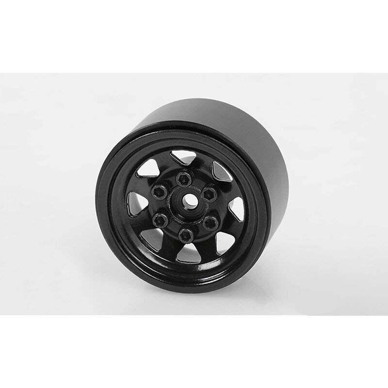 RC4WD Stamped Steel 1.0 Stock Beadlock Wheel Black (2) RC4ZW0229 Horizon Hobby
