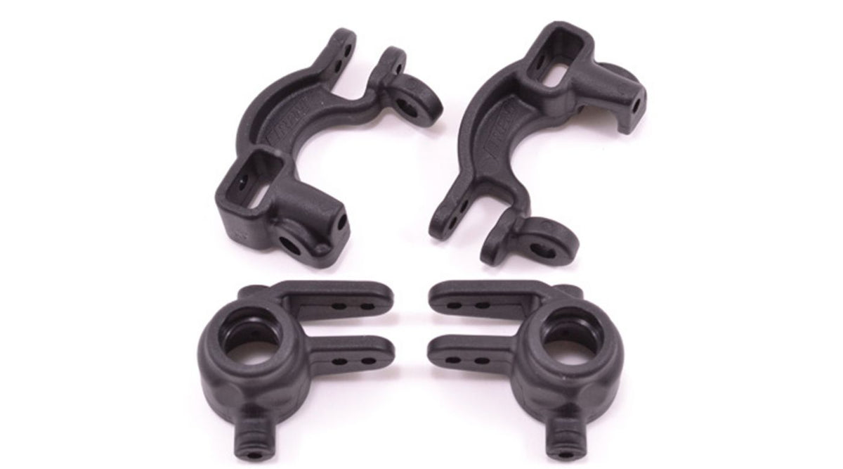RPM Caster & Steering Blocks Black: Traxxas Slash 4X4, ST 4X4 (2) (RPM73592)