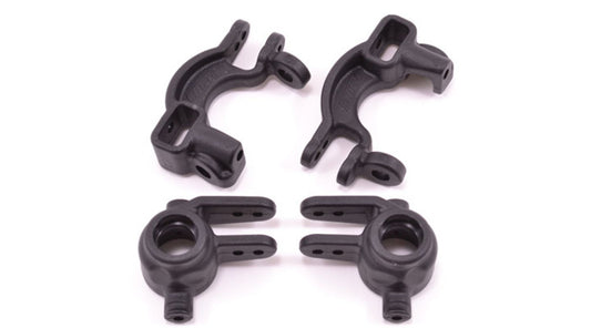 RPM Caster & Steering Blocks Black: Traxxas Slash 4X4, ST 4X4 (2) (RPM73592)