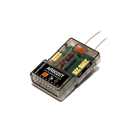 Spektrum AR8020T DSMX 8-Channel Telemetry Receiver (SPMAR8020T)