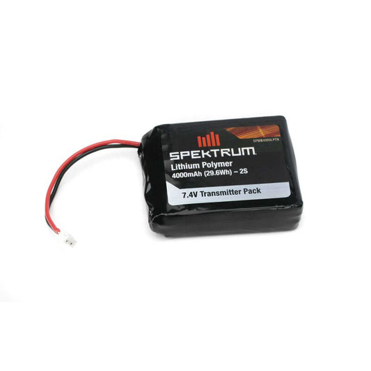 Spektrum 7.4V 4000mAh 2S LiPo Transmitter Battery (SPMB4000LPTX)