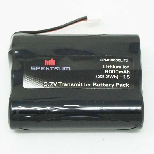 Spektrum 3.7V 6000mAh 1S Transmitter Battery: iX12/NX6/NX8 Tx Plug (XH-1S) (SPMB6000LITX)
