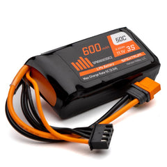 Spektrum 11.1V 600mAh 3S 50C LiPo Battery: IC2 (SPMX6003SIC2)