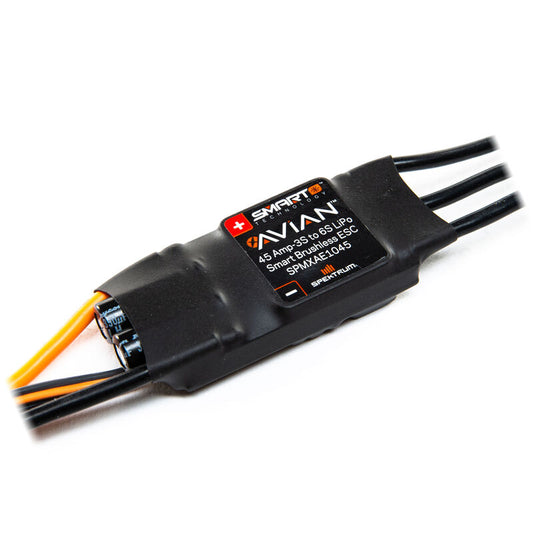 Spektrum Avian 45 Amp Brushless Smart ESC, 3S-6S (SPMXAE1045)