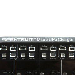 Spektrum S44 Micro 4-Port AC/DC 1S LiPo Smart Charger (SPMXC1040)