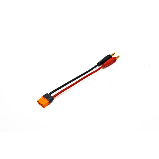 Spektrum Adapter: IC3 Device / 4mm Male Bullets with 6" Wires 13 AWG (SPMXCA304)