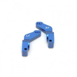 CNC Machined Aluminum 1 Deg. Toe-In Rear Hub Carriers for Traxxas Slash, Stampede VXL Rustler VXL (Blue) (ST3652-T1B) STRC