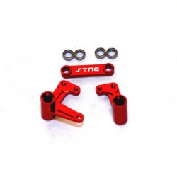 ST Racing Aluminum Steering Bellcrank Set (w/Bearings)for Slash/Rustler/Bandit (RED) ST3743XR STRC