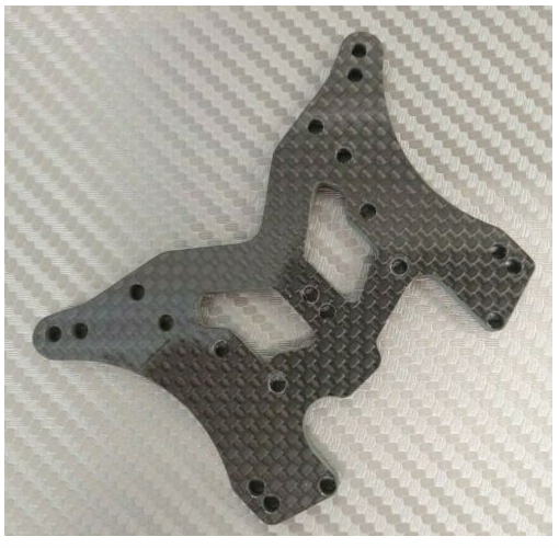 Basherqueen Carbon Fiber Shock Tower Rear Losi Tenacity Pro/Lasernut (BQNL234036)