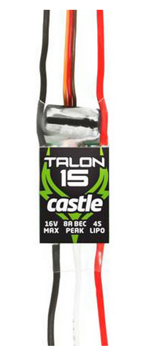 Castle Creations Talon 15-Amp 17V ESC w/8-Amp BEC (CSE010012900)