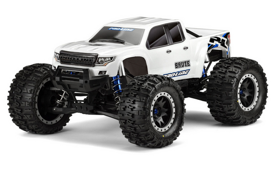 Pro-Line 1/6 Pre-Cut Brute Bash Armor Body, White: X-MAXX (PRO351317)