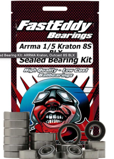 FastEddy Sealed Bearing Kit: 1/5 ARRMA KRATON 8S BLX (TFE6047)