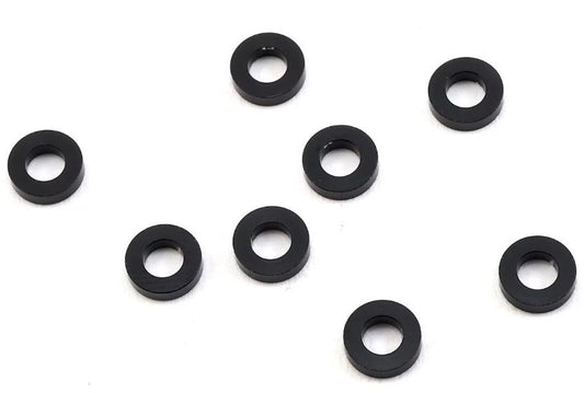 Yokomo 2.5x5.0x3.0mm Aluminum Shim (Black) (8) ZC-A2530B