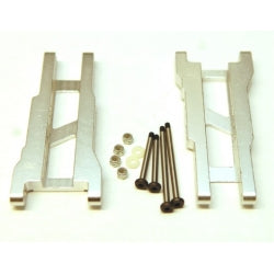 STRC CNC Machined Aluminum Rear A-Arm Set (W/Steel Hinge-Pins) For Traxxas Slash Silver) ST2555XS