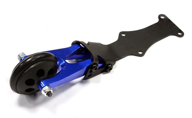 Integy Billet Machined Wheelie Bar for Traxxas 1/16 E-Revo, Slash, Summit Blue (T3488BLUE)