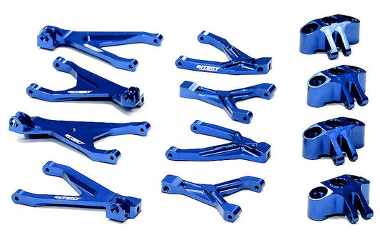 Integy Billet Machined Type IV Suspension Conversion Set for 1/16 Traxxas Slash (BLUE) (T3987BLUE)