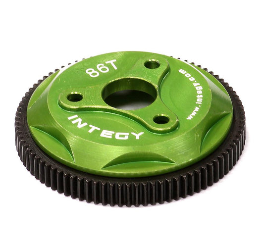 Integy 86T Metal Spur Gear for Traxxas 1/10 Electric Stampede 2WD Rustler 2WD Slash 2WD (T8030GREEN)