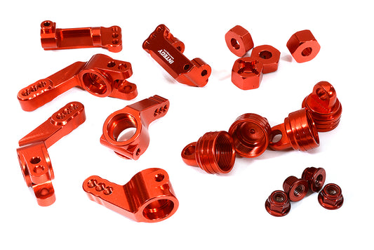 Integy Billet Stage 1 Conversion for Traxxas 1/10 Rustler 2WD, Stampede 2WD & Slash 2WD (T8148RED)