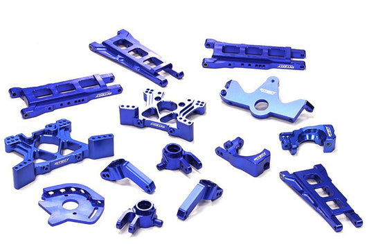 Integy Billet Machined Alloy Conversion Kit for 1/10 Stampede 4X4 & Slash 4X4 (non-LCG) (BLUE) (T8595BLUE)