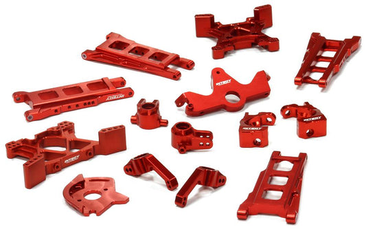 Integy Billet Machined T2 Conversion Kit for 1/10 Stampede 4X4 & Slash 4X4 (non-LCG) (RED) (T8595RED)