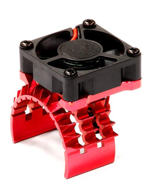 Integy T2 Motor Heatsink w/ Cooling Fan for Traxxas 1/10 Stampede 4X4 & Slash 4X4 (T8635RED) Integy