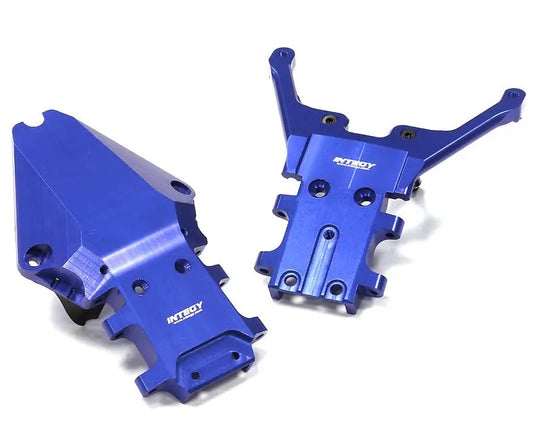 Integy Billet Machined Fr. & Rr. Bulkhead for 1/10 Slash 4X4 & Stampede 4X4 (non-LCG) (T8656BLUE)