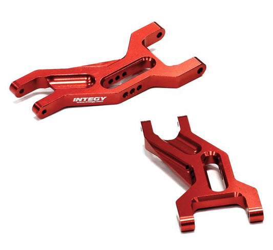 Integy Billet Machined Front Suspension Arms for 1/10 Traxxas Slash 2WD (T8664RED)