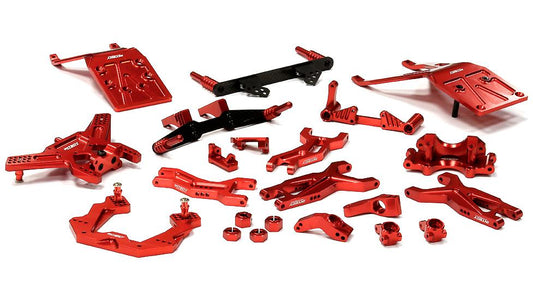 Integy Billet Machined Complete Suspension Kit for 1/10 Traxxas Slash 2WD (T8676RED)