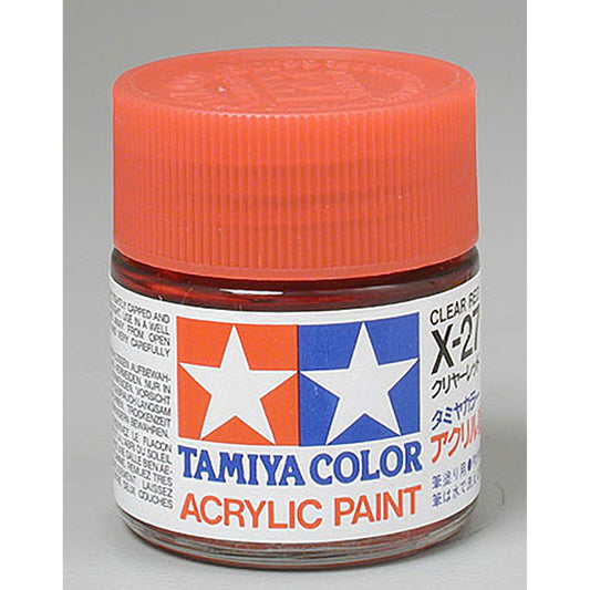 Tamiya Acrylic X27 Gloss, Clear Red (TAM81027)