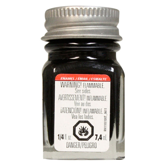 Testors Enamel 1/4 oz Semi-Gloss Black (TES1139TT)