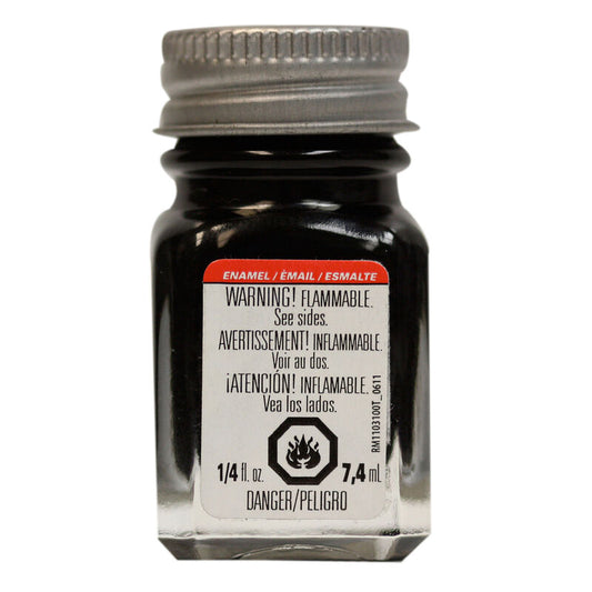 Testors Enamel 1/4 oz Gloss Black (TES1147TT)