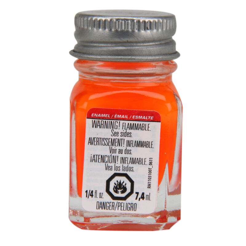 Testors Enamel 1/4 oz Orange Fluorescent (TES1173TT)