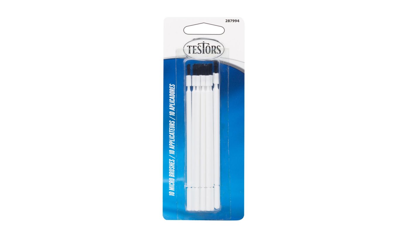 Testors Micro Brush Set Includes 10 ea package (TES287994)