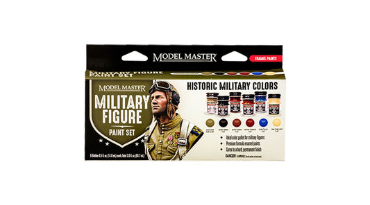 Testors Model Master 6 Color Paint Set, Military Figure (TES342302)