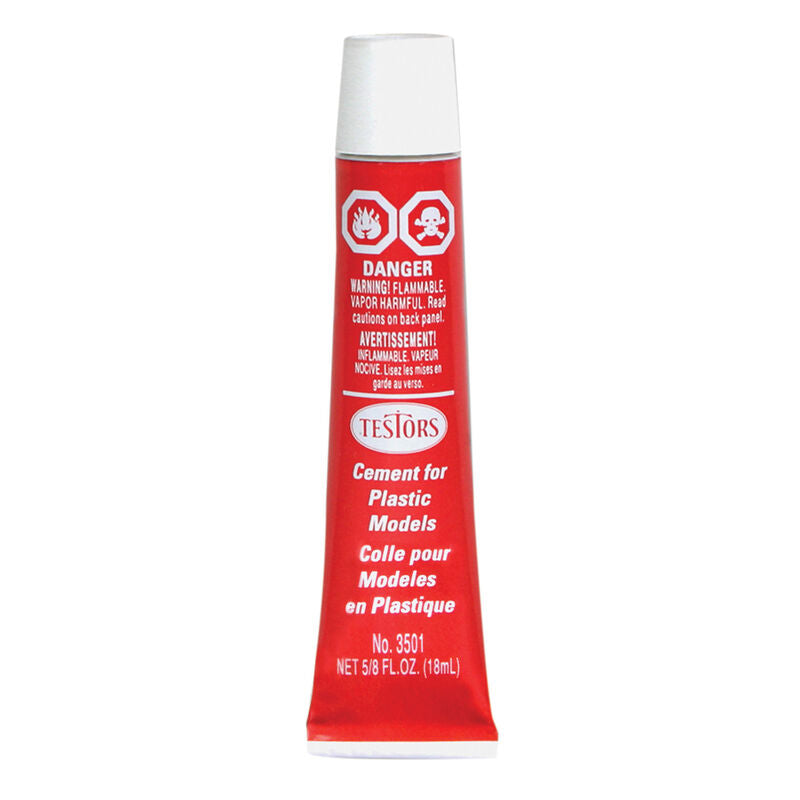 Testors Plastic Model Cement 5/8 fl. oz.  TES3501X Horizon Hobby