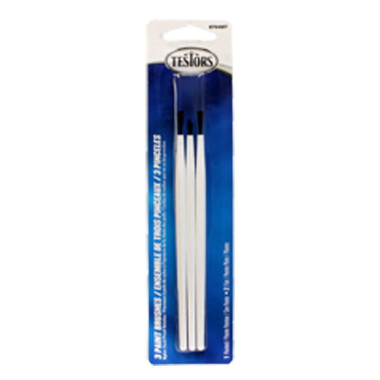 Testors 3pc Brush Set: 2 Broad & 1 Fine (TES8704MT)