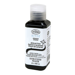 Testors Aztek Airbrush Paint, Opaque Black Acrylic, 2 oz. (TES9441A)