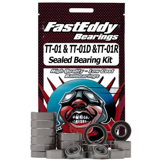 Fast Eddy Sealed Bearing Kit: Tamiya TT-01 Chassis (TFE1389)