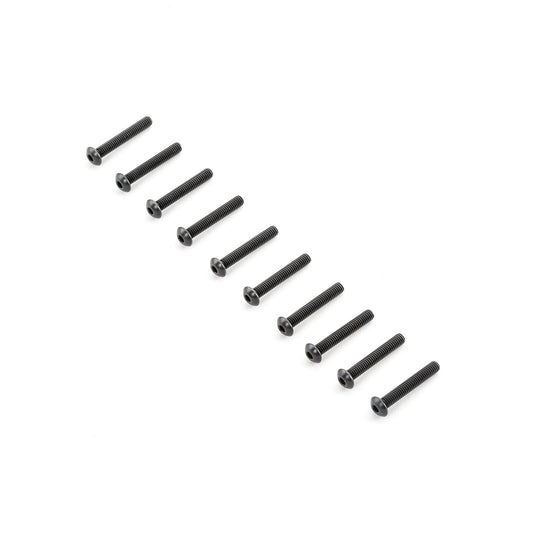 Team Losi Racing Button Head Screws M4x25mm (10) (TLR255010)