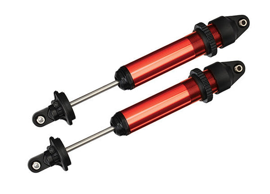 Traxxas Shocks, GTX, aluminum, red-anodized (fully assembled w/o springs) (2) (7761R) TRAXXAS