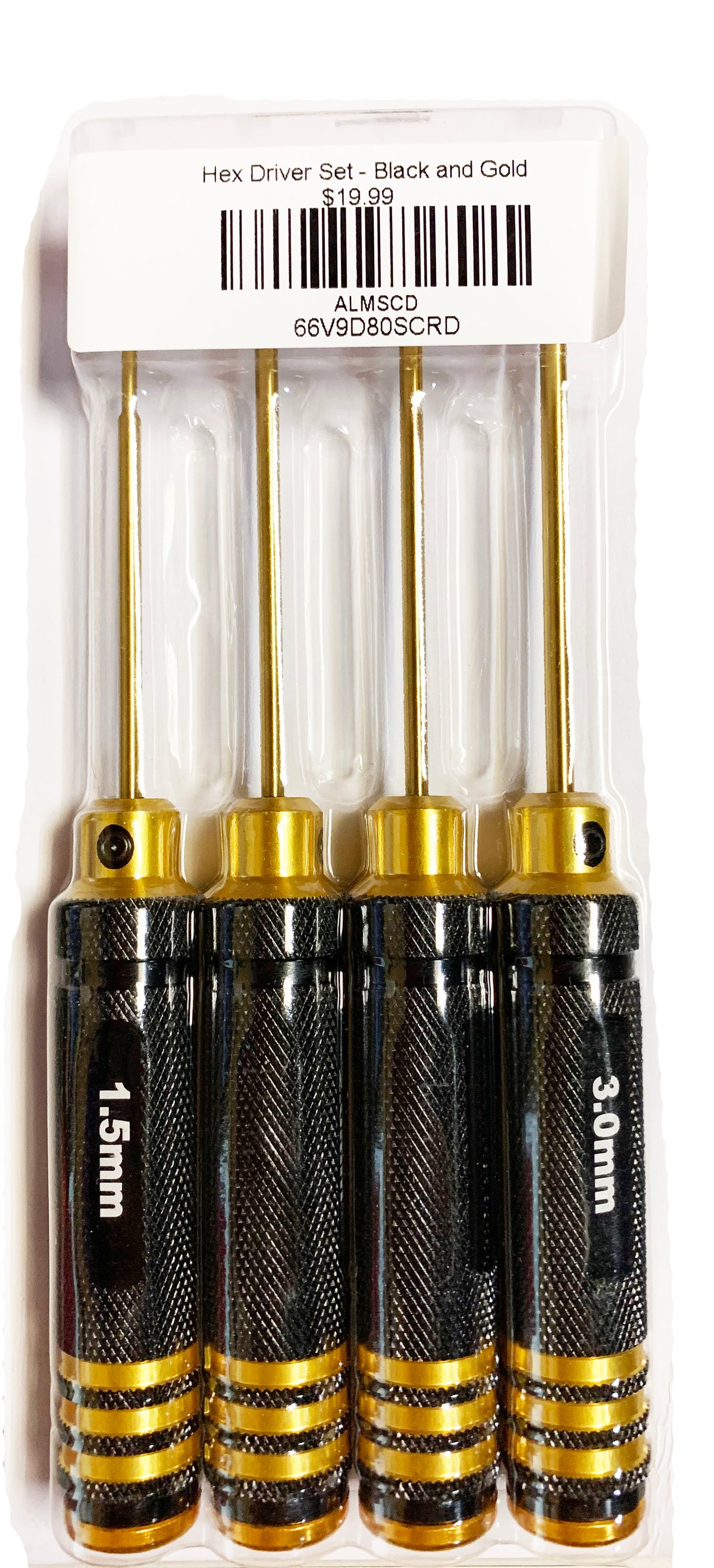 Hex Driver Set - Black and Gold