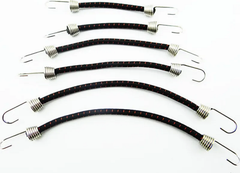 Hot Racing 1/10 Scale Bungee Cord Set (6) (Black W/ Red) (ACC468C21) Hot Racing