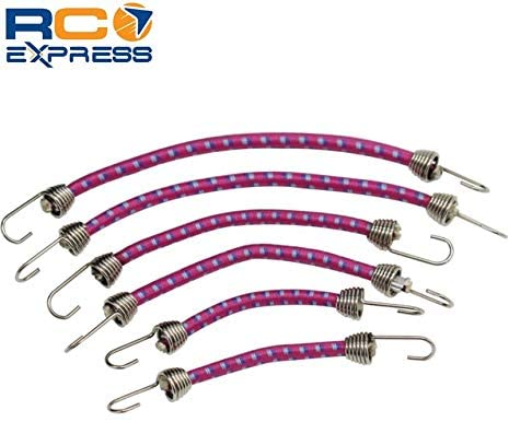 Hot Racing 1/10 Scale Bungee Cord Set (6) (Purple W/ Blue) (ACC468C87) Hot Racing