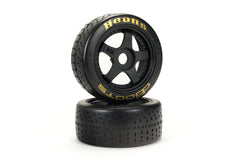 ARRMA 1/7 dBoots Hoons Front 100 Gold Pre-Mounted Belted Tires, 17mm Hex (2) (ARA550071)