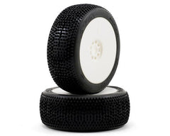 AKA 1/8 Impact EVO Soft Long Wear Front/Rear Wheel Mounted, Yellow: Buggy (2) (AKA14007XRY)