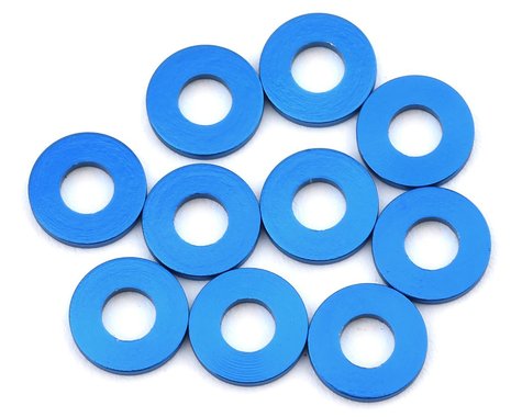 Team Associated 7.8x3.5x0.5mm Aluminum Hub Spacer Washer (Blue) (10) (ASC31387) Amain Hobbies