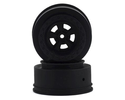 Team Associated DR10 Drag Racing Rear Wheels (Black) (2) (ASC71078) Amain Hobbies